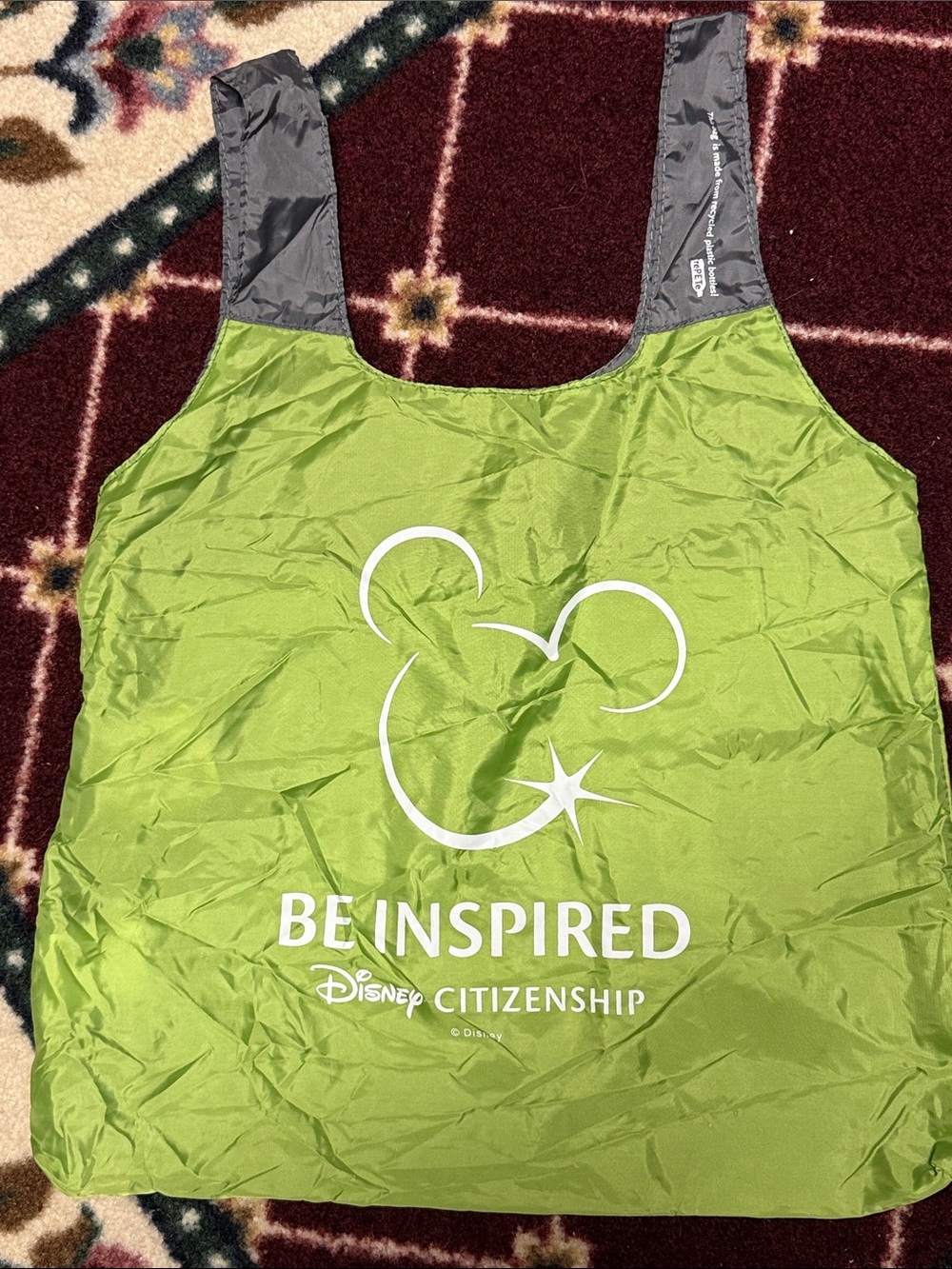 Disney ChicoBag “Be Inspired Disney Citizenship”  Reusable Tote with Gray Handle